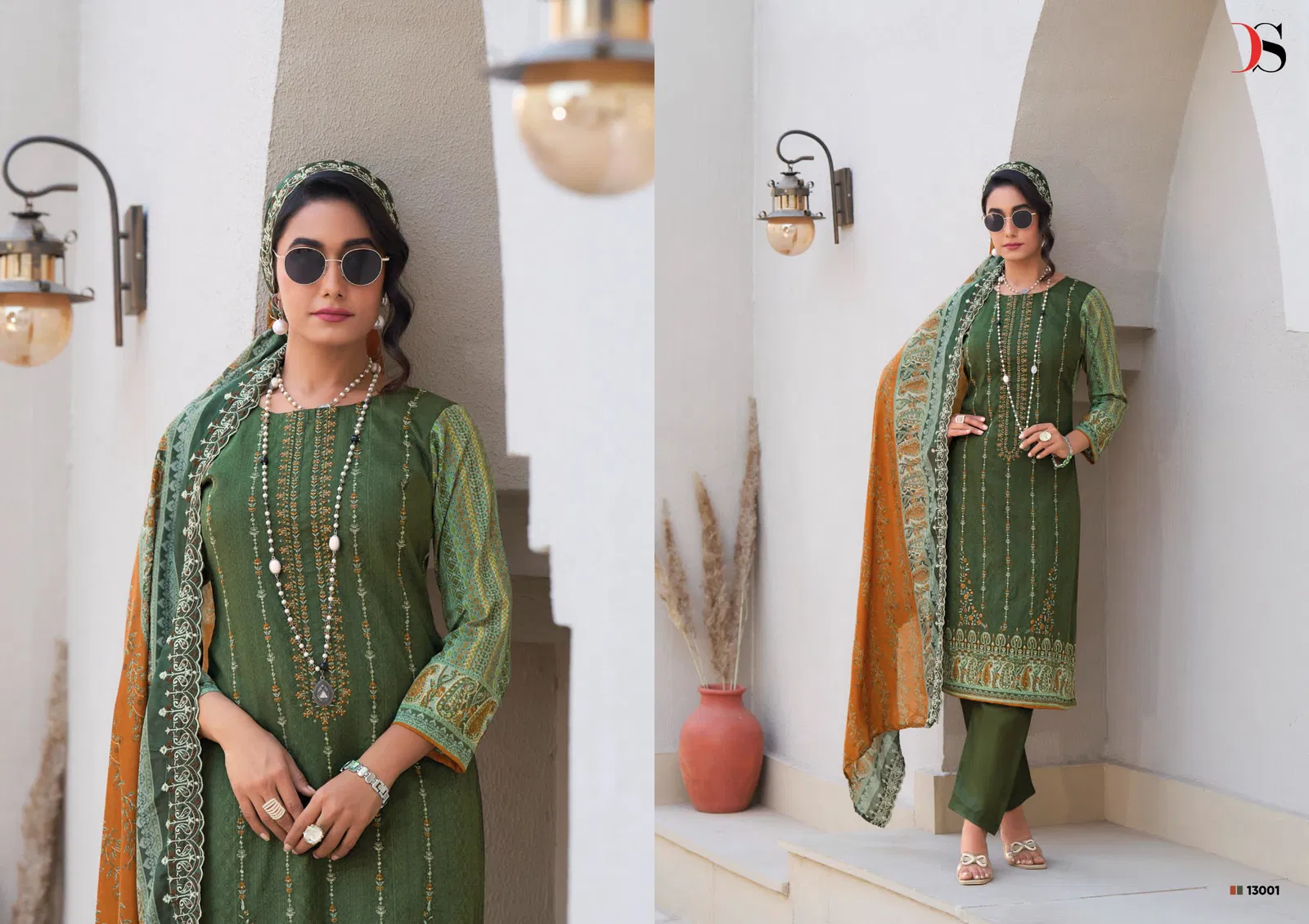 Bin Saeed 13 By Deepsy Pure Cotton Embroidery Pakistani Salwar Suit Orders In India